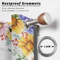 thumbnail image 2 of Outdoor Curtains for Patio Waterproof, Spring Flowers Outdoor Privacy Panels Grommet, Watercolor Sunflowers Daisy Butterflies Wood Blackout Outside Curtains for Porch/Cabana 54"x84", 2 Panels, 2 of 8