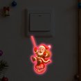 thumbnail image 1 of Pegatinas navideñas que brillan en la oscuridad | Calcomanías fluorescentes para ventanas, decoración interior y exterior | Diseños de Papá Noel, 1 of 3
