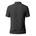 thumbnail image 4 of Mfakffe Golf Shirts for Men Summer Classic Polo Tees Big and Tall Ice Silk Short Sleeve Tshirt Business Collared Top (Black, XL), 4 of 4