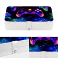 thumbnail image 4 of Game Controller Portable PU Leather Jewelry Organizer Stand Display Case Earring Organizer with Removable Compartment, 4 of 6