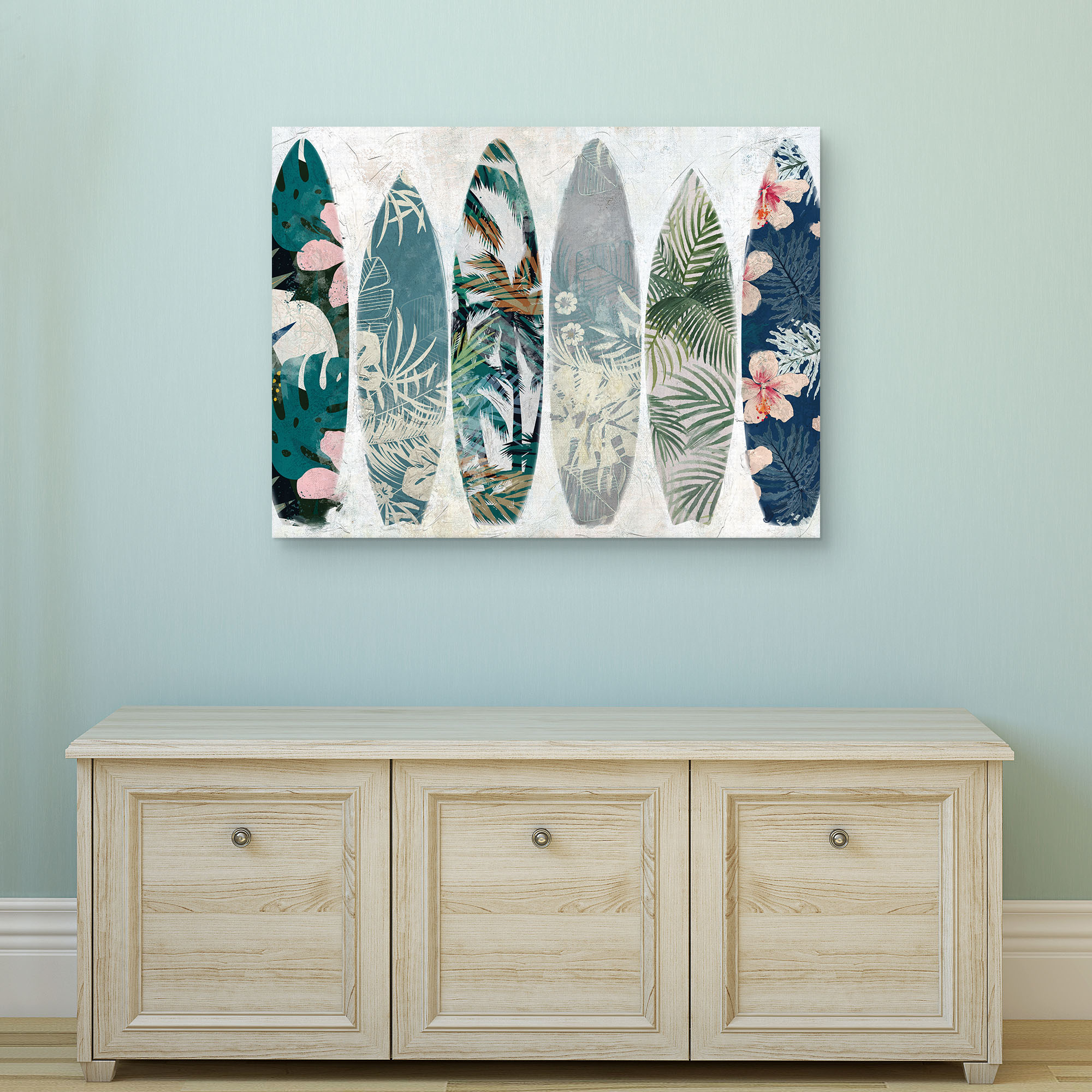 Surf Patterns by Studio Arts Canvas Art Print, 1.5" x 40"
