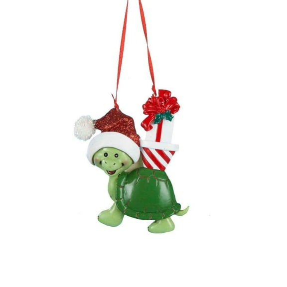 Kurt Adler Personalized Turtle Christmas Ornament – Customizable Holiday Décor