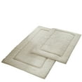 thumbnail image 2 of Modern Threads Soft Absorbent Off White 100% Cotton Bath Rug, 17" x 24" Non-Slip Backing (2 Count), 2 of 3