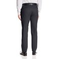 thumbnail image 2 of Boltini Italy Men's Flat Front Slim Fit Slacks Trousers Dress Pants (Charcoal, 32x32), 2 of 2