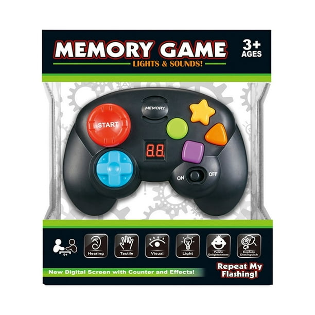 Juego de mesa Juego de memoria con efecto de sonido intermitente Consola de juegos inteligente Juguete de ejercicio de pensamiento lógico para niños Modelo de consola de juegos ANGGREK Otros