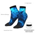 thumbnail image 6 of Pofeuu Ice Blue Fire Wolf Print 30cm Socks, Adult Running Hiking Socks for Youth and Adult, 6 of 7