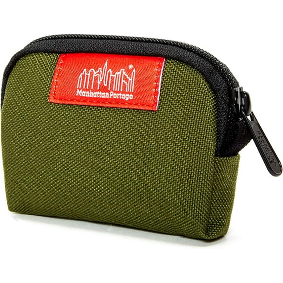 Manhattan Portage Coin Purse With Zipper Closure Pouch Eclectic Colors Credit Card ID Card Jewelry Keys Water Resistant Gift 1000D CORDURA Everyday Carry Olive