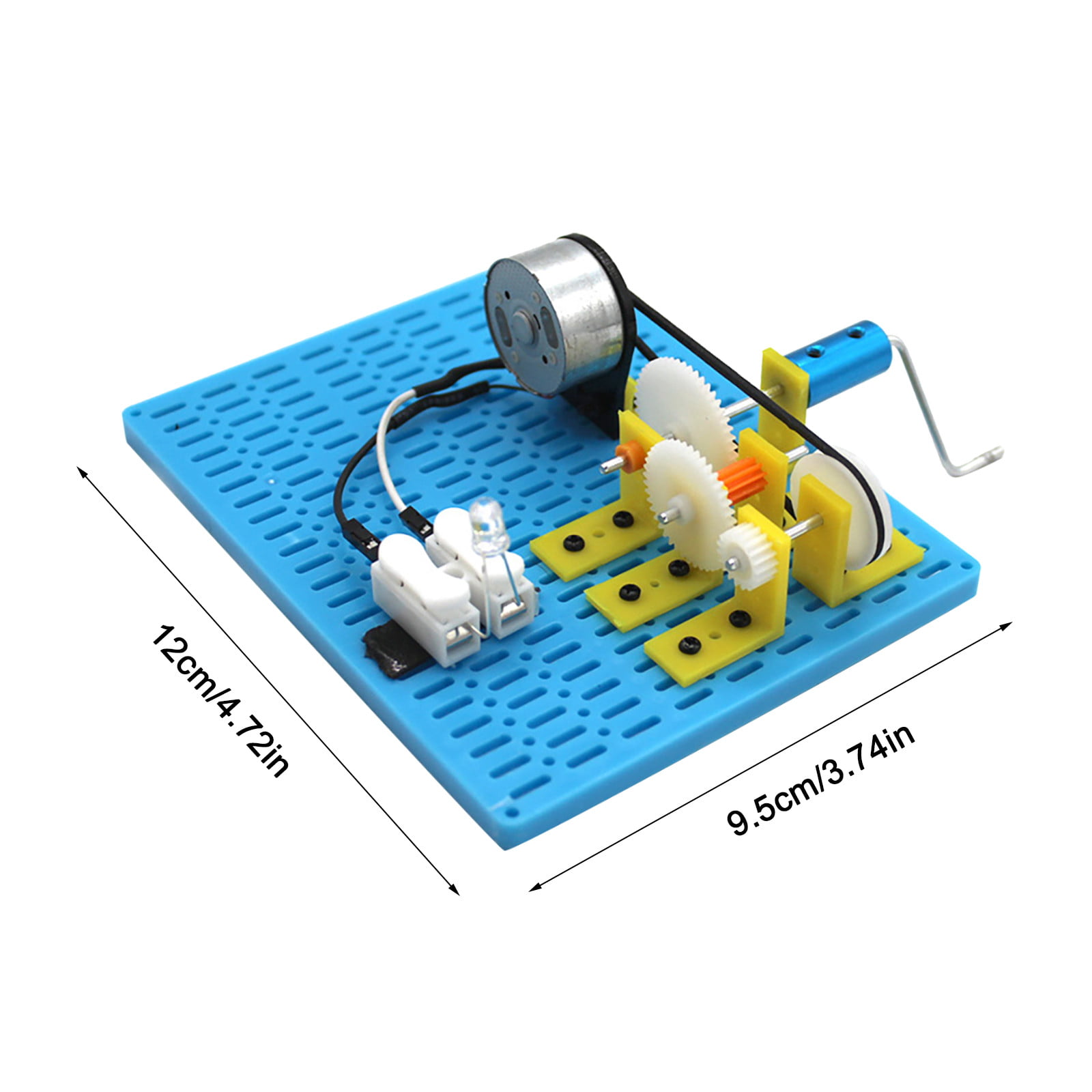 Lighting Version DIY Hand Crank Generator Kids Science Educational Toy