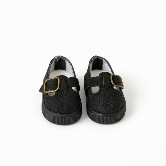 Abbraccia 2 Pack Doll Shoes with Buckle and Ribbed Sole for Blythe Dolls Professional Photo Shoots
