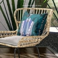 thumbnail image 2 of Amrita Sen Three Women Throw Pillow with Removable Cover in Green Blue Purple 20x20, 2 of 5