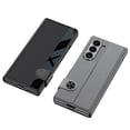 thumbnail image 3 of Allytechgroup Galaxy Z Fold 7 Case with Temepered Glass Screen Protector, Faux Leather Magnetic Closure Hinge Protection Anti-Scrartch Shockproof Phone Case for Samsung Galaxy Z Fold7, Gray, 3 of 10