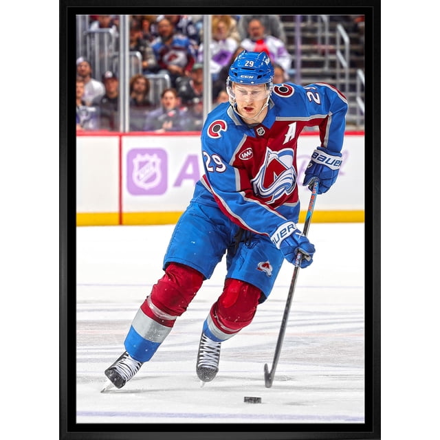 Nathan MacKinnon Toile Encadrée 20x29 Avalanche du Colorado