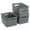 Gray, variant on PinkSheep 6 Pack Plastic Storage Baskets Small Organizer Basket Bins White