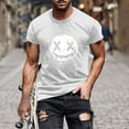thumbnail image 1 of Blusas y camisas de manga corta y cuello redondo para hombre. Blusas/camisetas de manga corta con cuello redondo y estampado de Halloween para hombre. Blusa para hombre., 1 of 5