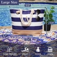 thumbnail image 3 of Bolsa de Playa YOOLIFE Monograma Inicial Personalizada de Algodón, 3 of 7