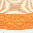 thumbnail image 3 of SAFAVIEH Braided Lars Geometric Reversible Area Rug, Orange/Ivory, 6' x 9' Oval, 3 of 11