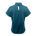 thumbnail image 4 of LIZUOJUNF Womens Dressy Casual Shirts V Neck Collared Button Down Shirt Tops Business Work Blouses Dressy Summer Shirts, L, 4 of 6