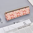 thumbnail image 3 of Rocae Strawberry for Leather Pencil Case - Zippered Pen Case Stationery Bag Zipper Pouch Pencil Holder For Men Women Businessmen And Artists, 3 of 5