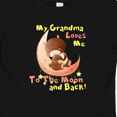 thumbnail image 4 of Inktastic My Grandma Loves Me to the Moon and Back Boys or Girls Baby T-Shirt, 4 of 5
