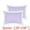 Purple, variant on Unique Bargains Polyester Ruffles Pleated Pillow Shams Set of 2 with Envelope Closure Blue Queen