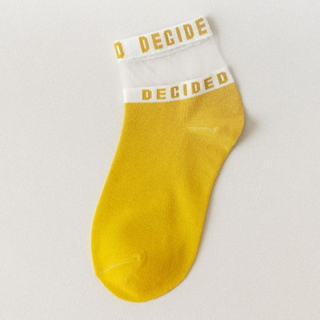 

Yedhsi Hot Socks Fashion Women Mesh Ladies Breathability Patchwork Thin Socks Women’s Stockings