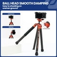 thumbnail image 5 of Fotopro 60" Carbon Fiber Tripod with Ball Head, 1.7 lbs Ultralight Travel Tripod for Camera DSLR, Max Load 22 lbs, X-Aircross 3 Lite, Flame Orange, 5 of 8