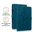 thumbnail image 2 of Case for Amazon Kindle Fire HD8 / HD8 Plus 2020/2022, Flower Pattern PU Leather Multi-Angle Viewing Stand Shockproof Flip Case with Card Slot, Magnetic Clasp, Pencil Slot, Darkblue, 2 of 7