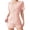 Pink, variant on Women's Pajamas Set Ribbed Knit Bow Decor Short Sleeve Collared Top & Ruffle Hem Shorts,Soft 2 Piece Sleepwear Loungewear for Ladies