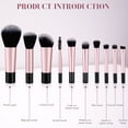 thumbnail image 3 of AURARMLET 10 Pcs Makeup Brushes Set with Artificial Fiber for Daily Use for Friends, 3 of 7