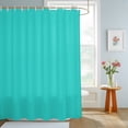thumbnail image 4 of Turquoise Shower Curtains for Bathroom, Farmhouse Solid Teal Color Modern Art Waterproof Fabric Shower Curtain, Decorative Bathroom Curtain for Bathtub, 72"x72" , No Hooks Included, 4 of 9