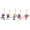 AA988, variant on 5pcs 5D Drawing Keychain Sets Double Sided for Craft Bag Decor Phone Straps and for Beginners Embroidery
