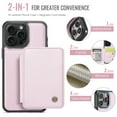 iPhone 13 Pro Max Detachable Wallet Case with Card Holder, PU Leather