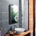 thumbnail image 2 of American Imaginations 18-in. W Rectangle Aluminum Wall Mount LED Backlit Mirror In Aluminum Color AI-28695, 2 of 4