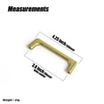 thumbnail image 2 of Goo-Ki 3.8''(96mm) Hole Center Brushed Gold Cabinet Pulls, Zinc Alloy Minimalist Style Cabinet Handles for Drawer,Dresser,Cupboard Wardrobe Cabinet,6 Pack, 2 of 6