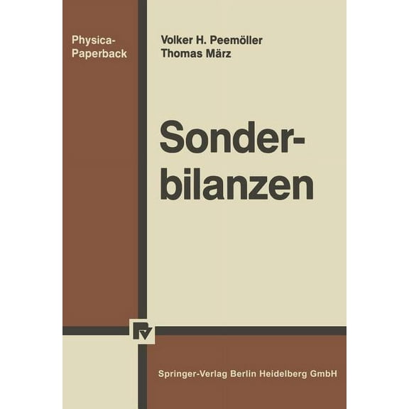 Physica-Paperback Sonderbilanzen, (Paperback)