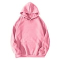 thumbnail image 3 of Xudanell Hoodies for Teen Girls Womens Oversized Sweatshirt Solid Color Long Sleeve Loose Sports Fashion Hoodies, 3 of 4