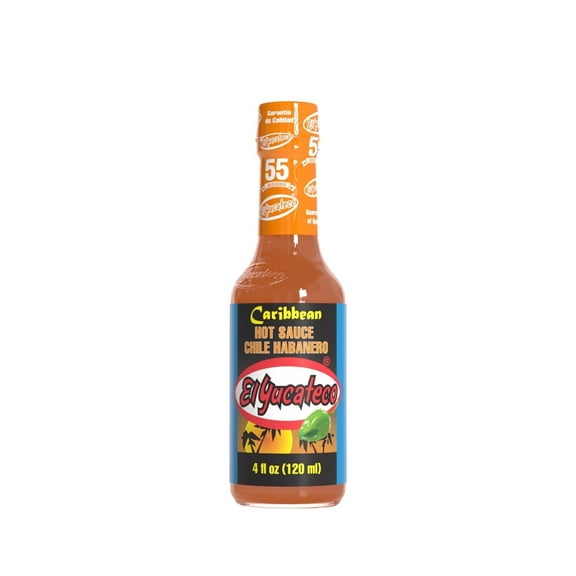 El Yucateco Caribbean Style Habanero Sauce, 6 Pack, 4 oz