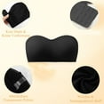 thumbnail image 6 of 2 Packs Women's Bra Padded Strapless Push Up Non Slip Tube Bralette Without Underwire Underwear, 6 of 6