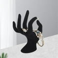 thumbnail image 6 of Hand Model Jewelry Display Holder Bracelet s Necklace Stand Organizer Holder Black Velvet, 6 of 8