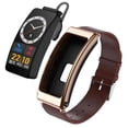 thumbnail image 1 of Smart Bracelet with Built-in Earphones - Touchscreen, Waterproof, Wireless Connectivity, Music Playback, Step Tracker, 1 of 11