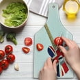 thumbnail image 3 of Union Jack Cutting Board, Classical Electric Guitar UK Flag Britain Music Instrument, Decorative Tempered Glass Cutting and Serving Board, Wine Bottle Shape, Pale Brown Grey Black, by Ambesonne, 3 of 5