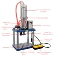 thumbnail image 2 of 6613Lb/3000kg Pneumatic Punch Machine with Controller for Sheet Metal Plastic Processing, 2 of 13