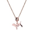 thumbnail image 4 of Charm para Pulsera LuckyLy, Dije de Perro, Acero Inoxidable y Zirconia Cúbica, Modelo Doggy rosa UNITALLA, 4 of 7