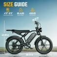 thumbnail image 3 of TST Electric Bike for Adults, 750W Peak 1500W Motor, 20"x4" Fat Tire, E Mountain Bike, 48V/15AH UL2849, 3 of 8