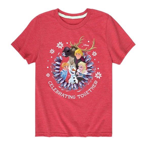Frozen 2 - Celebrating Together - Toddler And Youth Short Sleeve Graphic T-Shirt
