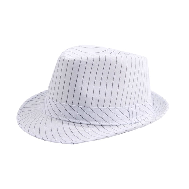 Sombreros para hombre y mujer, estilo clásico, a rayas, de paja, de punto, protector solar, jazz británico, de poliéster.