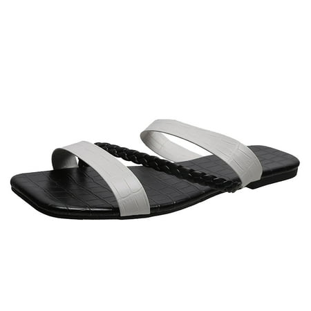 

2023 Women s Sandals Flat Comfort Beach Slides Casual Fashion Bohemia Basic Dressy Party Summer