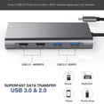 thumbnail image 3 of Adaptador multipuerto USB C Hub - Estación de acoplamiento portátil tipo C 11 en 1, 3 of 5