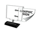thumbnail image 3 of Acrylic Frame Sign Holder on Weighted Black Base 11"W x 8.5"H, 2-Pack, 3 of 3