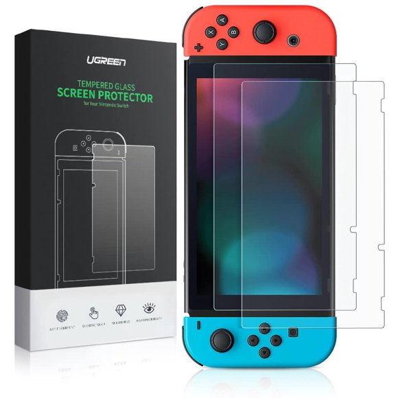UGREEN Screen Protector 2 PACK for Nintendo Switch, Premium 9H Hardness...